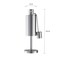 Nature Spring Tabletop Torch Lamp, 10.5" Stainless Steel Outdoor Fuel Canister Flame Light for Citronella 597551XDH - alternate 2